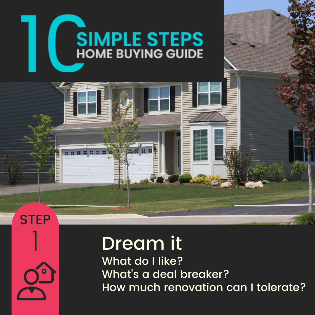 home buying guide step 1 dream it